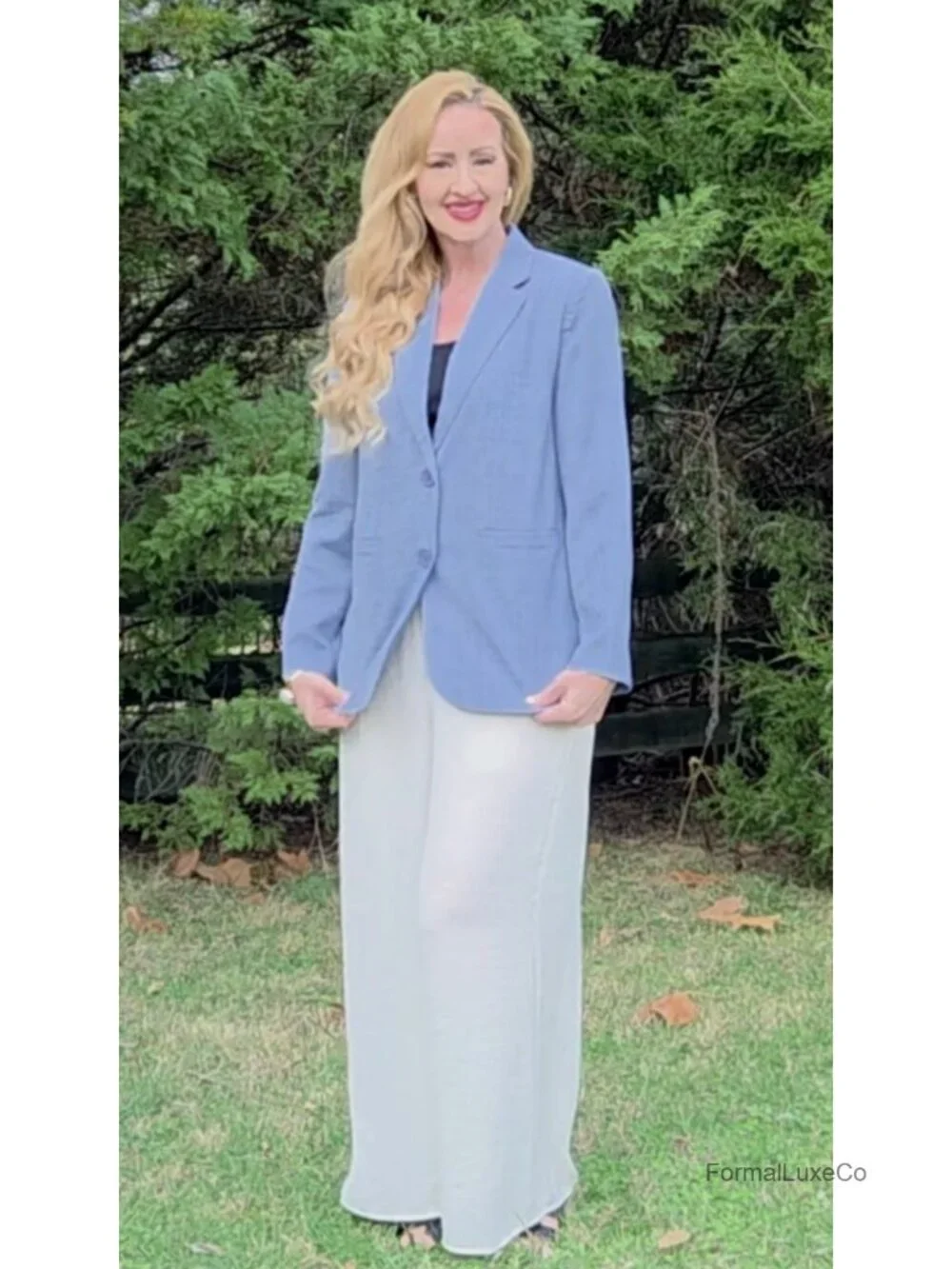 Oversized Open Front Blazer with Pockets